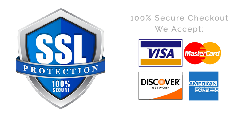 100% Secure Checkout with SSL Protection