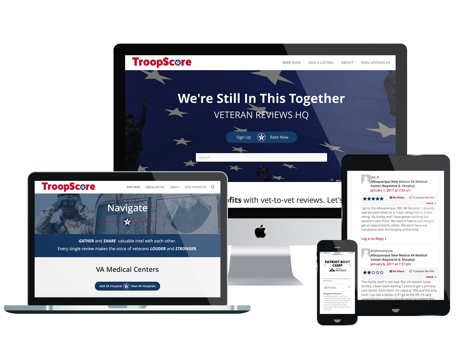 TroopScore Devices Mockup